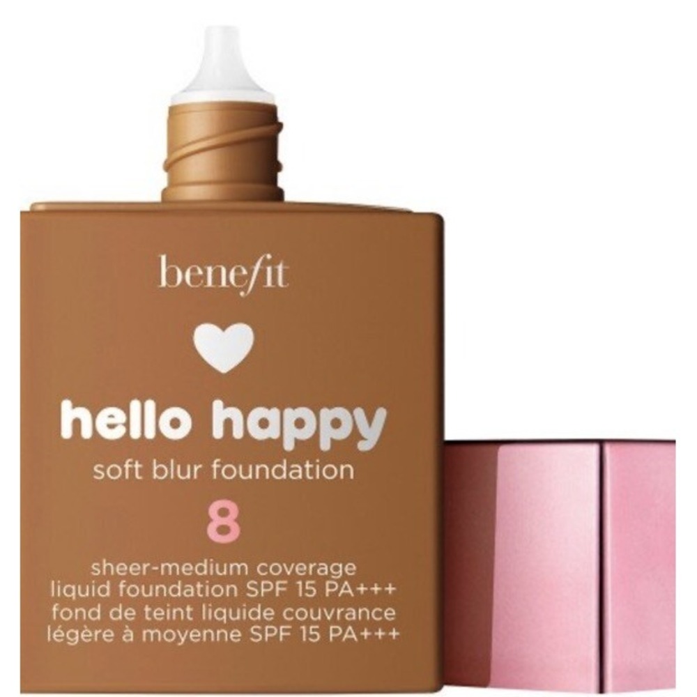 Benefit Hello Happy Soft Blur Foundation Makeup Light Medium Coverage unBOXed 8